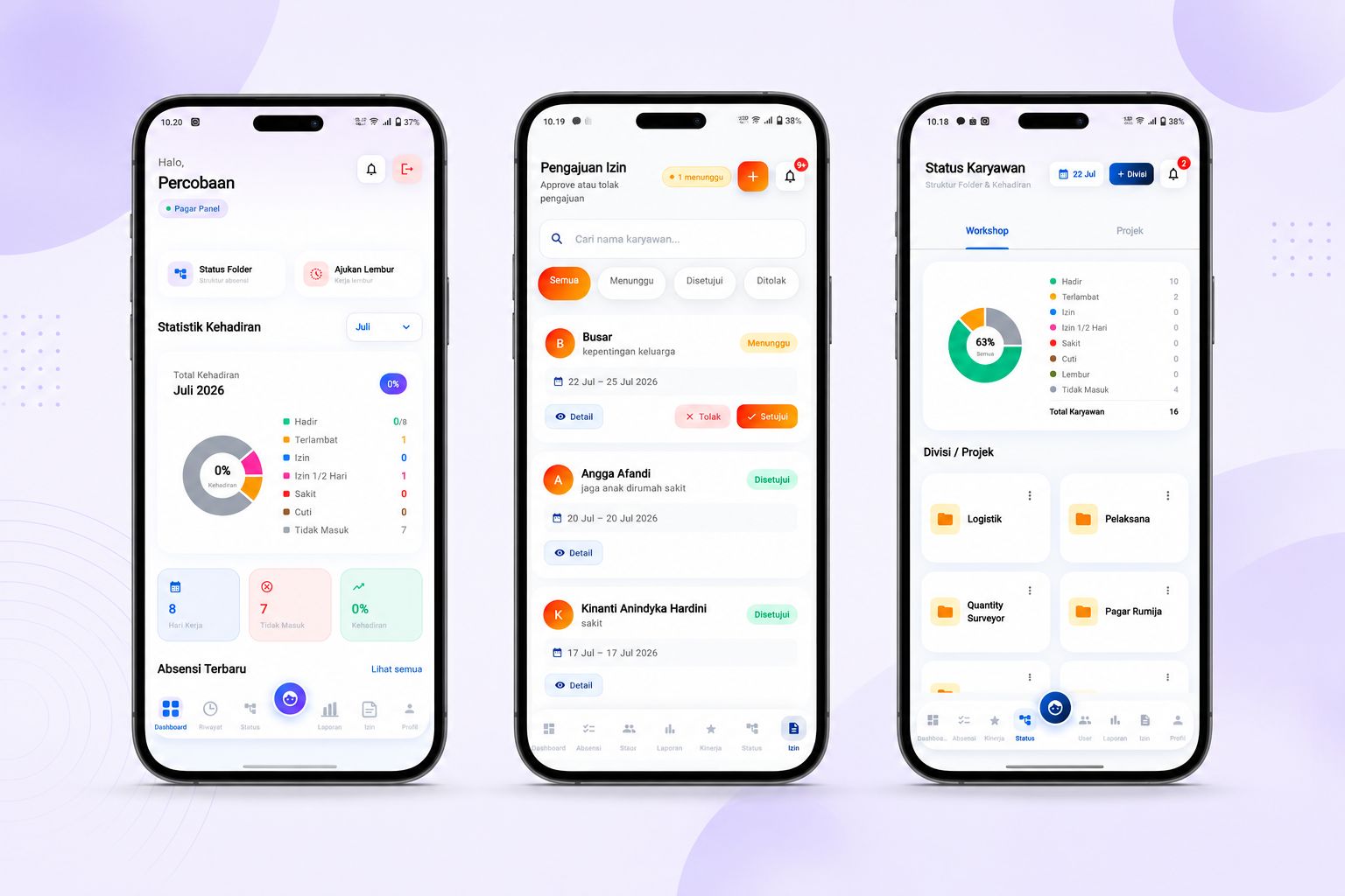 Smart Attendance App documentation at PT Berkah Karya Mansyur